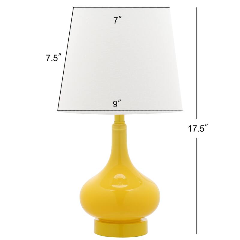 SAFAVIEH Kids Lighting Corina 17.5-inch Green Mini Table Lamp - 9"x9"x17.5" - 9"Wx9"Dx18"H
