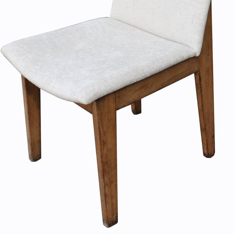 Kuro Dining Side Chair Set of 2, Tapered Legs, Reclaimed Wood, White