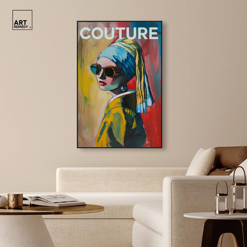 Pearl Earring Cover Canvas by Art Remedy