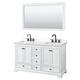 Option White, Black Trim, White Quartz Top