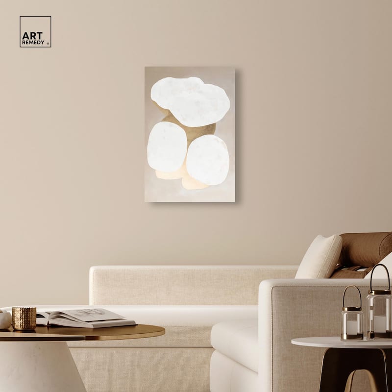 Stacked Stones II Canvas by Art Remedy, Gallery Wrapped