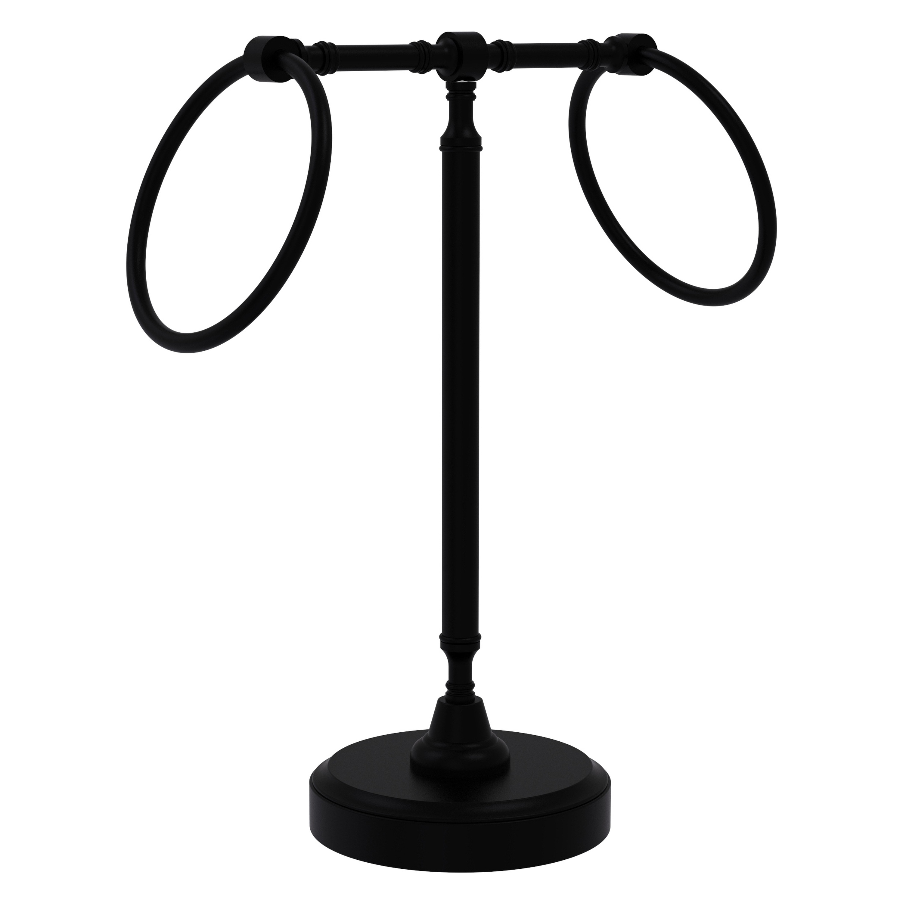 Allied Brass Vanity Top 2 Towel Ring Guest Towel Holder
