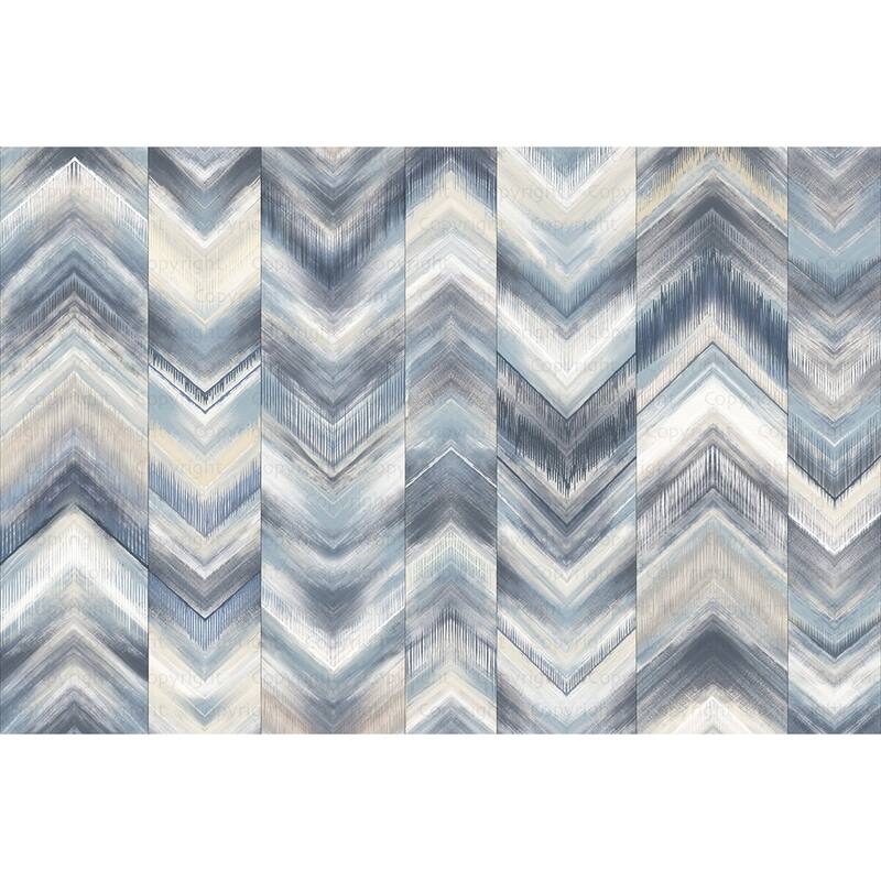 Modern Chevron Pattern Wallpaper Mural