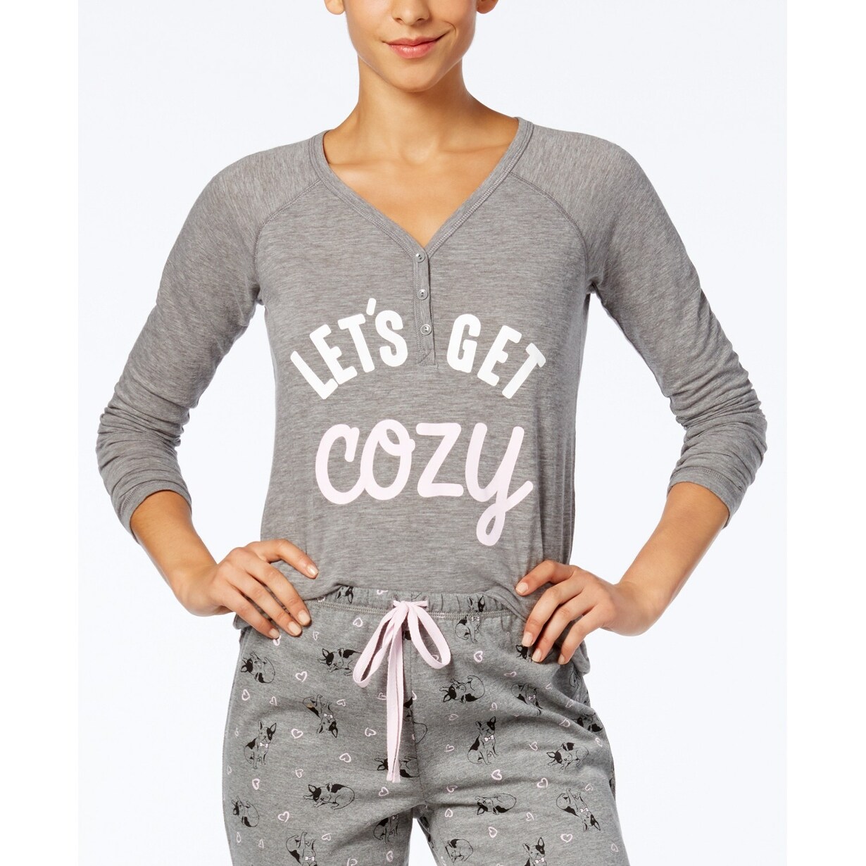 Small Jenni by Jennifer Moore Lace-Pocket Pajama Top