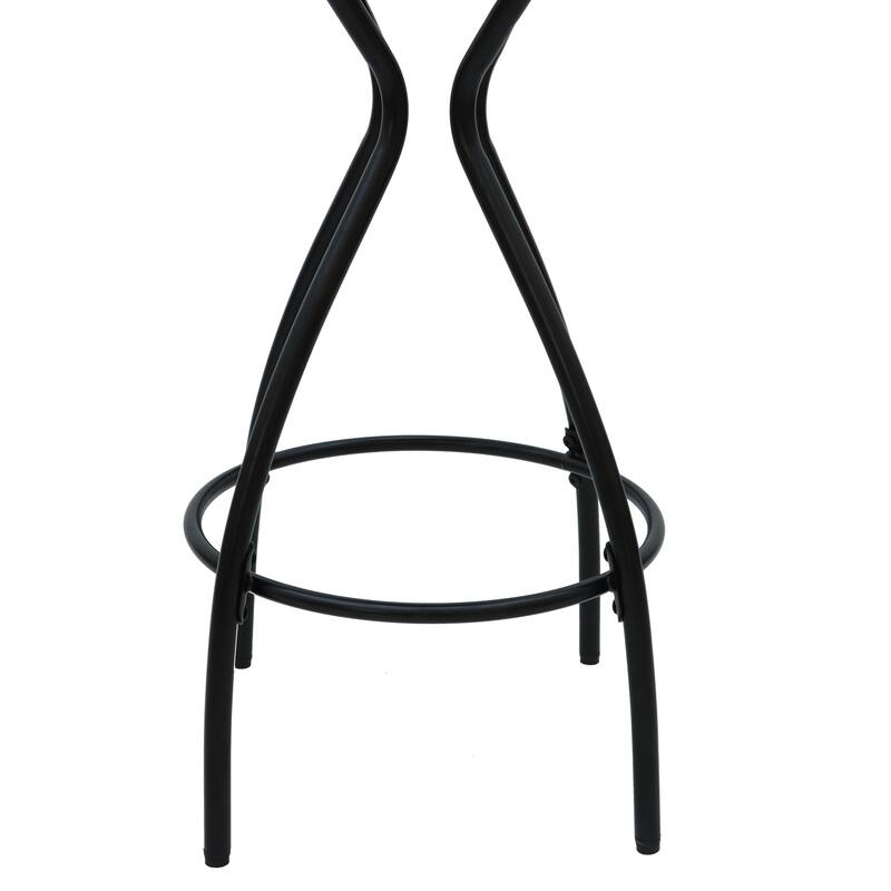 Modern Backless Bar Stools Set of 2 Round Upholstered Counter Stools for Kitchen Island Velvet Dining Chairs