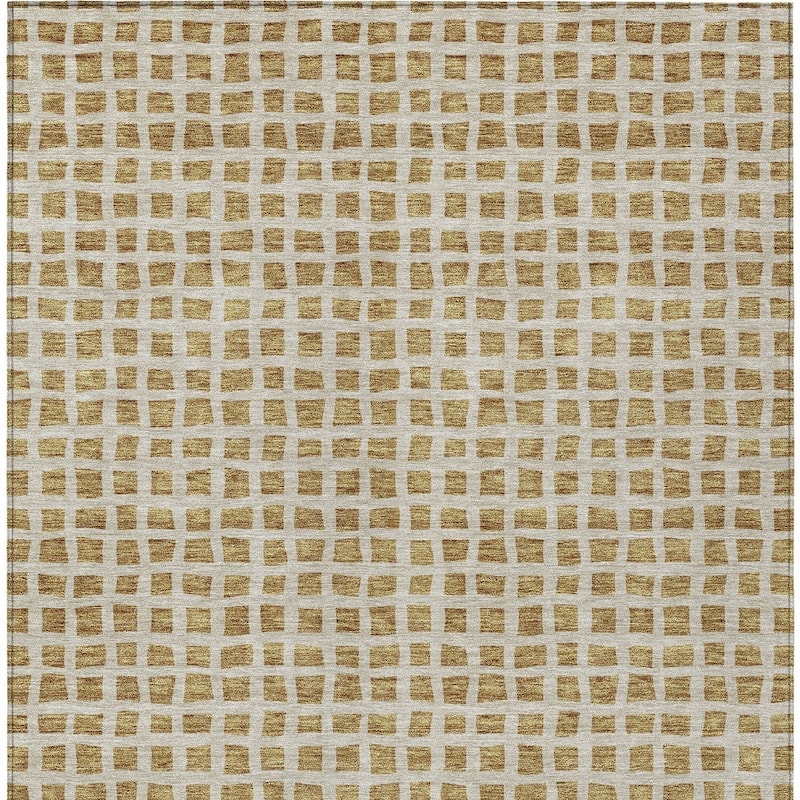 HomeRoots Geometric Transitional Rectangle Outdoor Rug