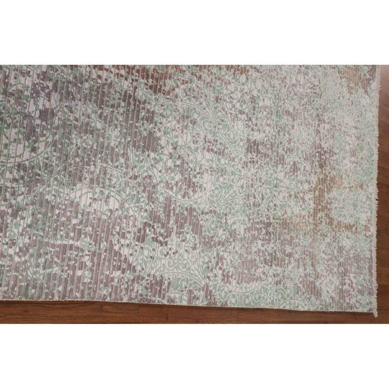 Multi-Color Abstract Modern Area Rug Handmade Wool Carpet - 5'6"x 7'6"