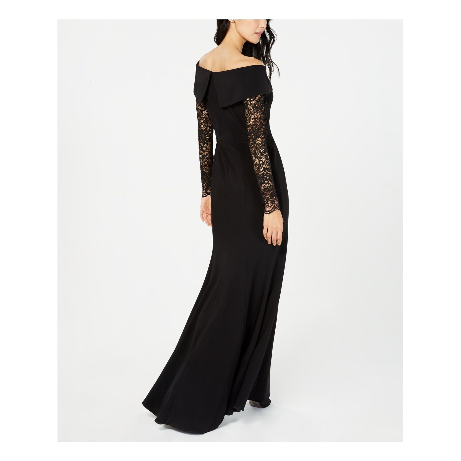 black long sleeve gown