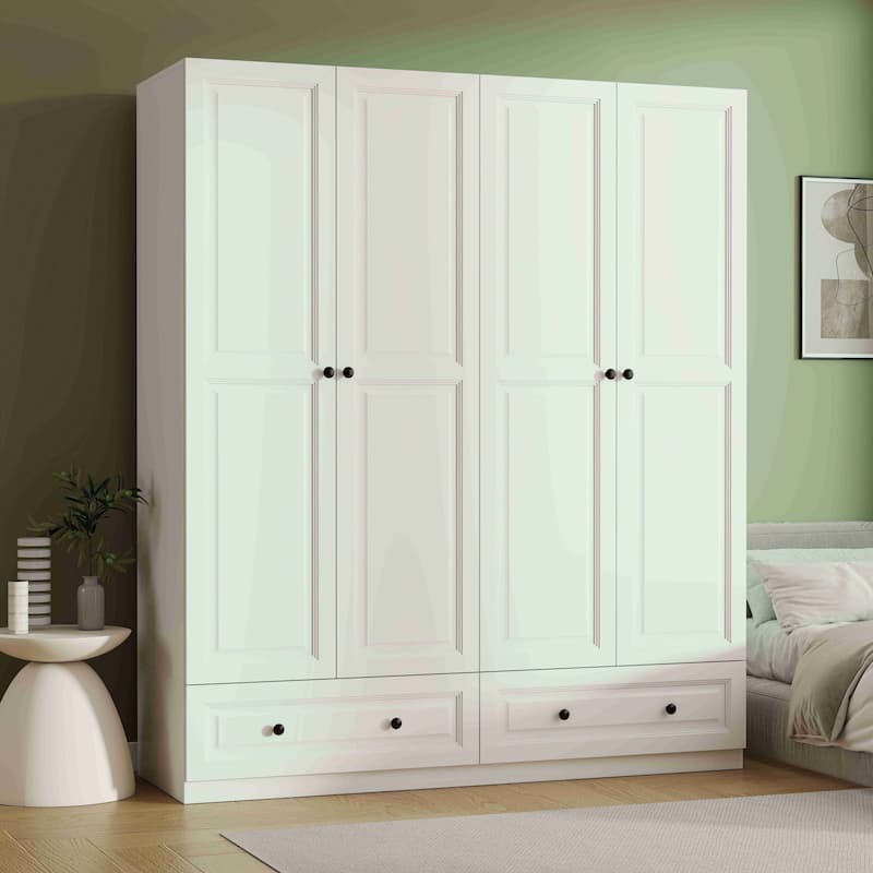 74" Armoire Wardrobes Closet Storage Cabinet