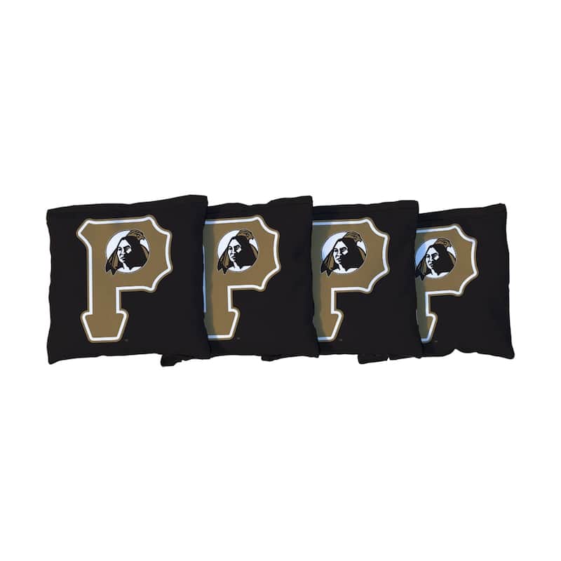 North Carolina Pembroke Braves Gold Cornhole Bags - Corn Filled