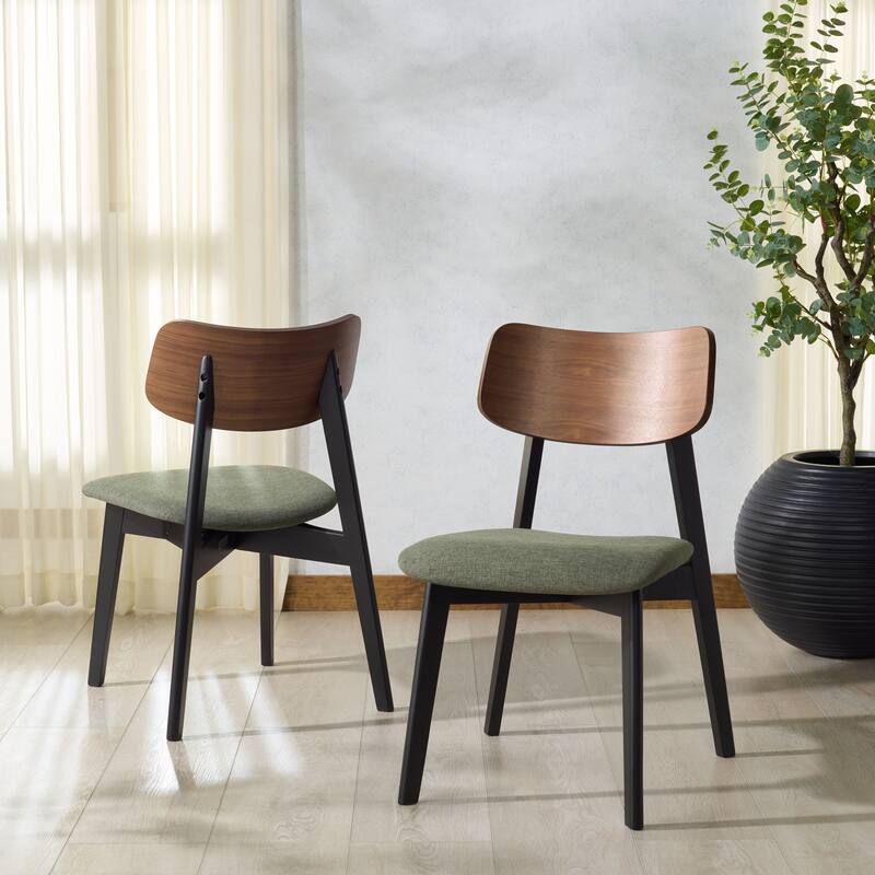 SAFAVIEH COUTURE Divya Wood Dining Chair (Set of 2) - 19"W x 22"D x 31"H
