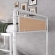 preview thumbnail 17 of 65, Metal Bunk Bed Retro Bed Frame with Ladder and Guardrail, Industrial Detachable Bunkbeds Convertible to 2 Platform Beds Frame