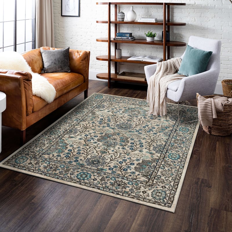 Mohawk Home Bonilla Floral Ornamental Area Rug