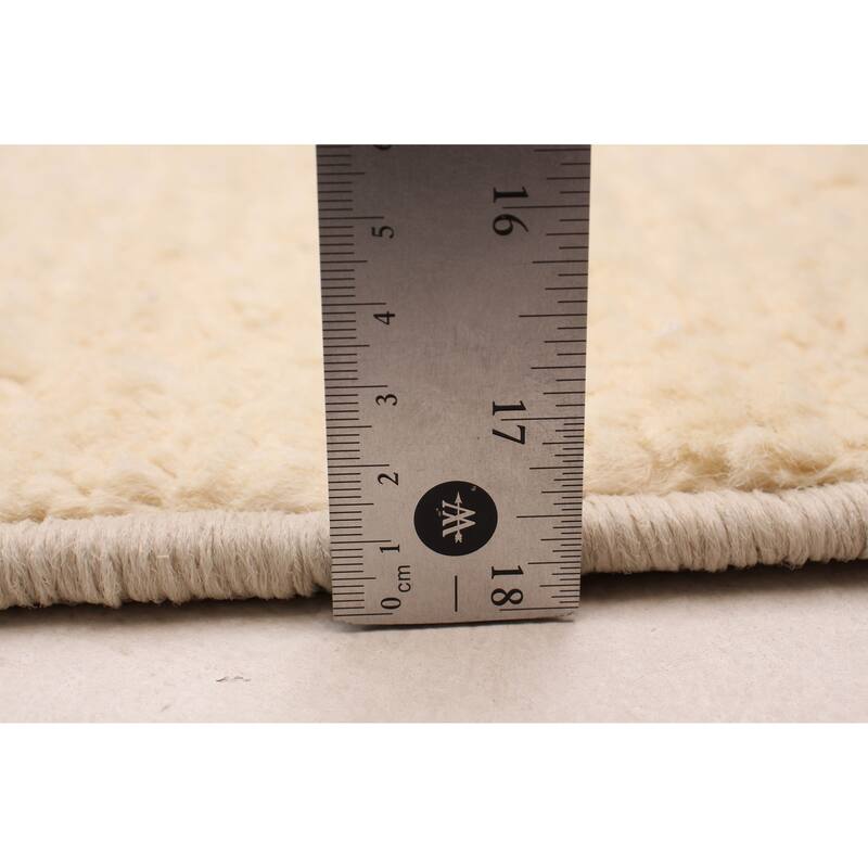 ECARPETGALLERY Hand-knotted Pak Finest Marrakesh Cream Wool Rug - 2'8 x 11'9