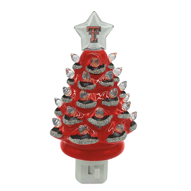 6.5" Texas Tech Xmas Tree Nite Lite