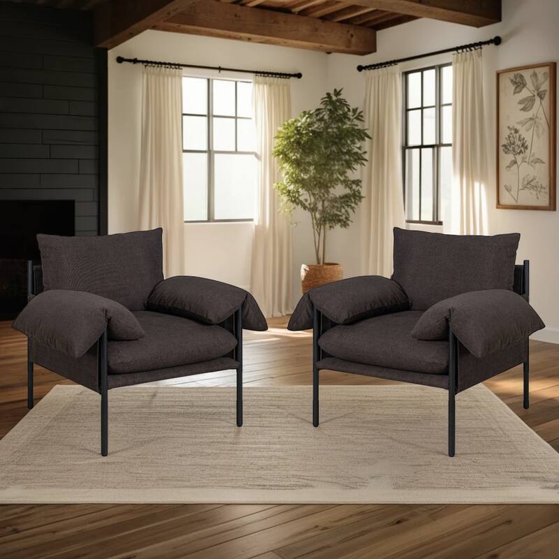 Bloom Modern Industrial Accent Chair