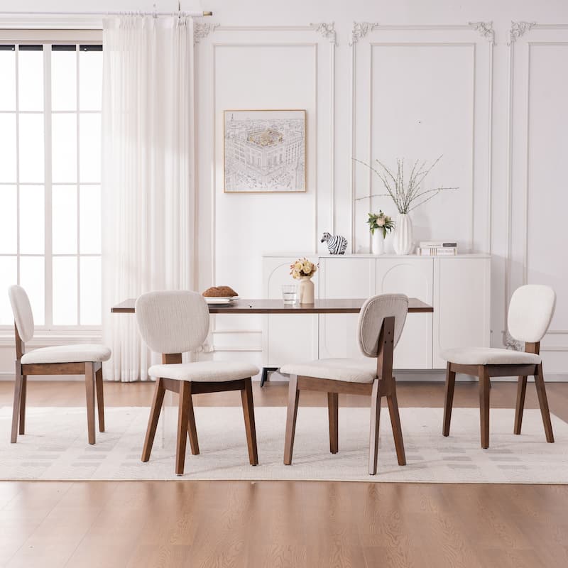 Set of 2/4/6 Mid-Century Modern Upholstered Dining Chairs