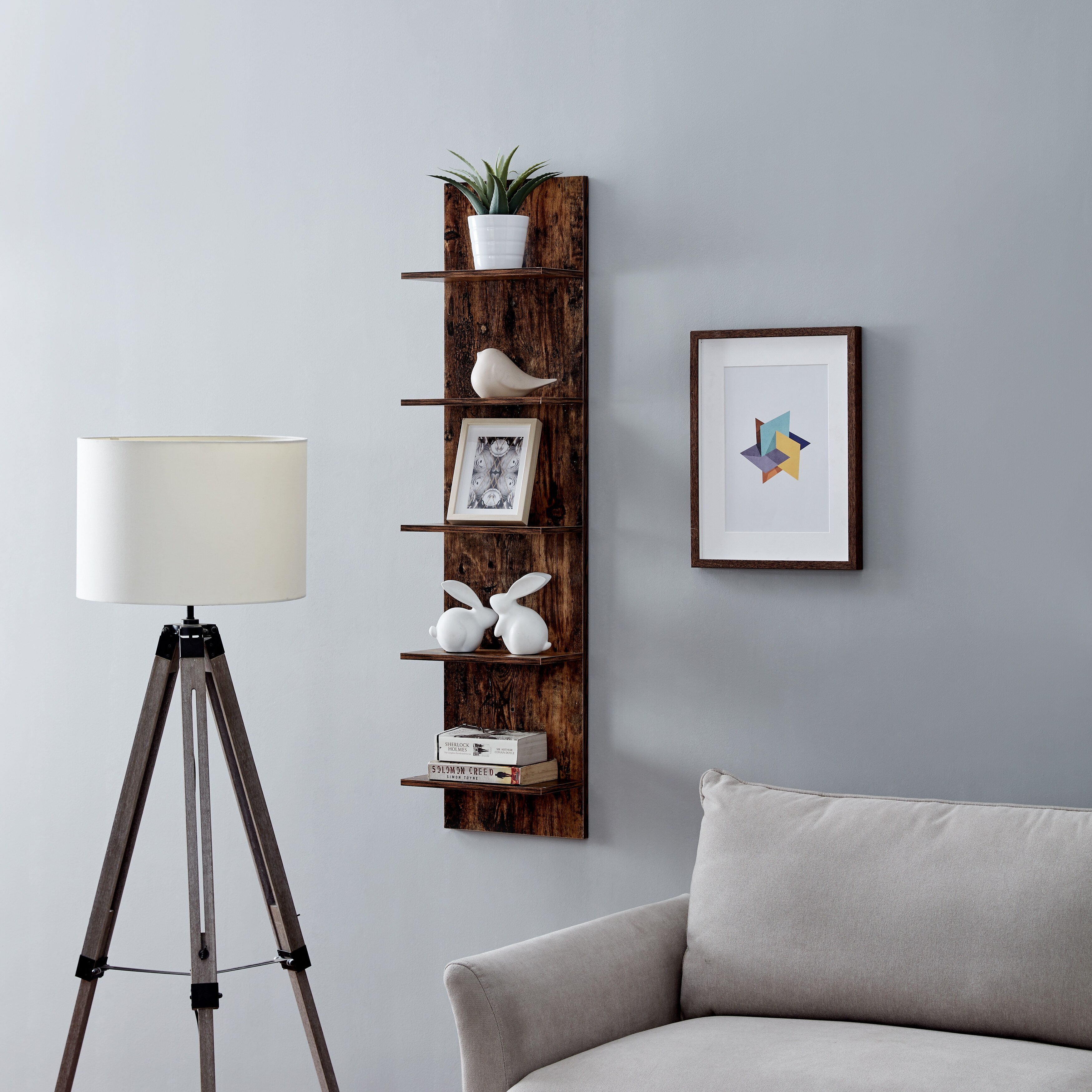 Danya B. Wide Column Wall Shelf - Overstock - 18116176