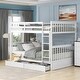 preview thumbnail 3 of 105, Modern Style Wooden Bunk Bed with Ladders and Two Storage Drawers