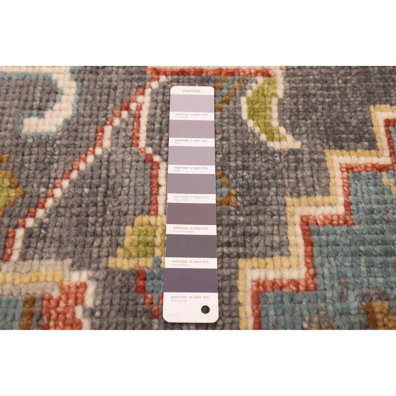 ECARPETGALLERY Hand-knotted Jules Serapi Dark Grey Wool Rug - 9'3 x 12'1