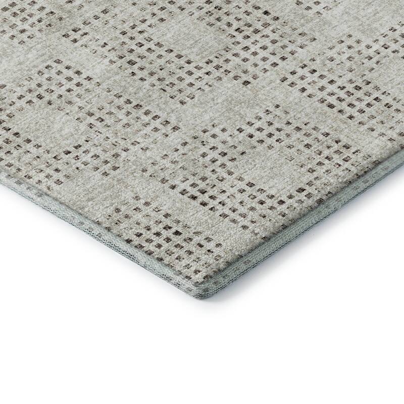 Premium Washable Super Soft Modern Houndstooth Mayfield Rug