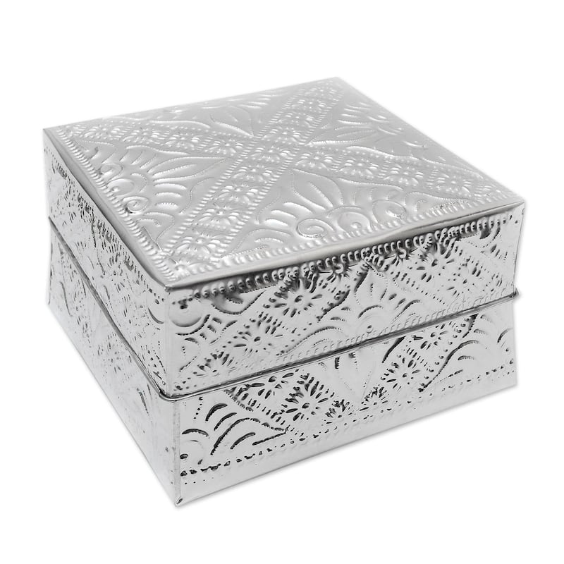 Novica Handmade Lempuyang Sunset In Large Decorative Aluminum Boxes (Set Of 3)