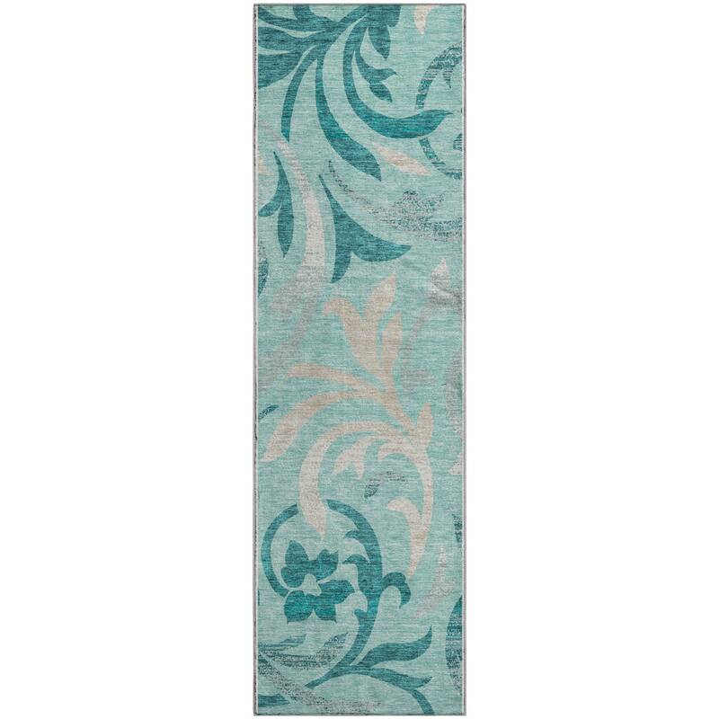 Premium Washable Super Soft Contempory Scroll Mayfield Rug