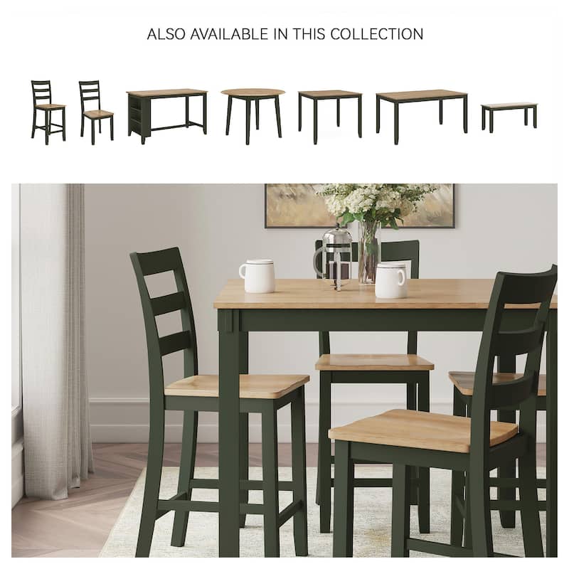 Signature Design by Ashley Gesthaven Counter Height Dining Table and 4 Barstools (Set of 5)