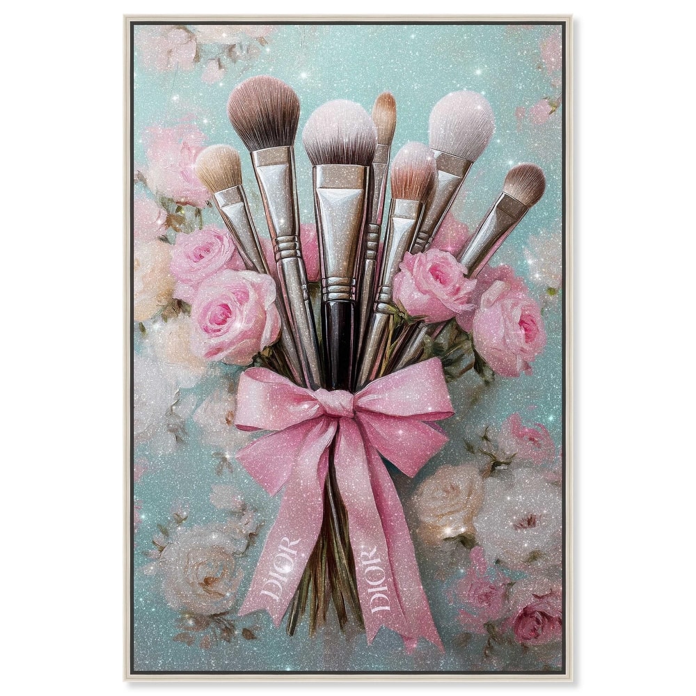 Bouquet of Make Up Brushes Canvas by Art Remedy
