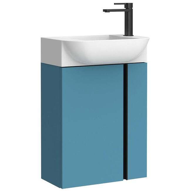 WS Bath Collections Camilia C45 Camilia 18" Wall Mounted Single Basin - Island Matte