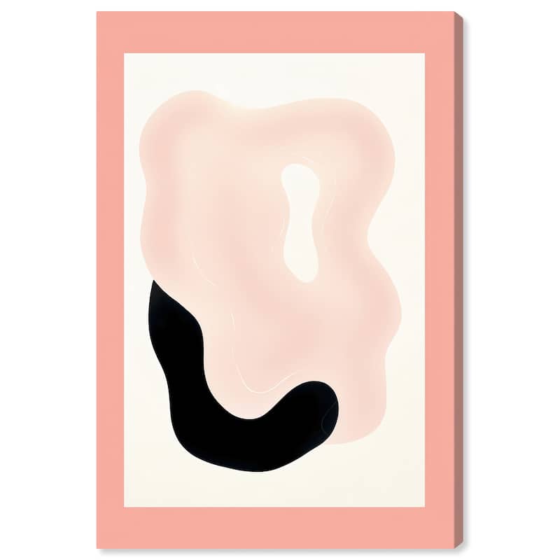Wynwood Studio Canvas Abstract Deflated Balloon Pink and Light Pink Modern & Contemporary Wall Art Canvas Print - 36 x 24