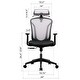 preview thumbnail 16 of 40, Ergonomic Mesh Executive Chair Home Office Chair with Lumbar Support, Headrest