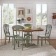 preview thumbnail 21 of 23, Eleanor Two-tone Oval Solid Wood Dining Table by iNSPIRE Q Classic