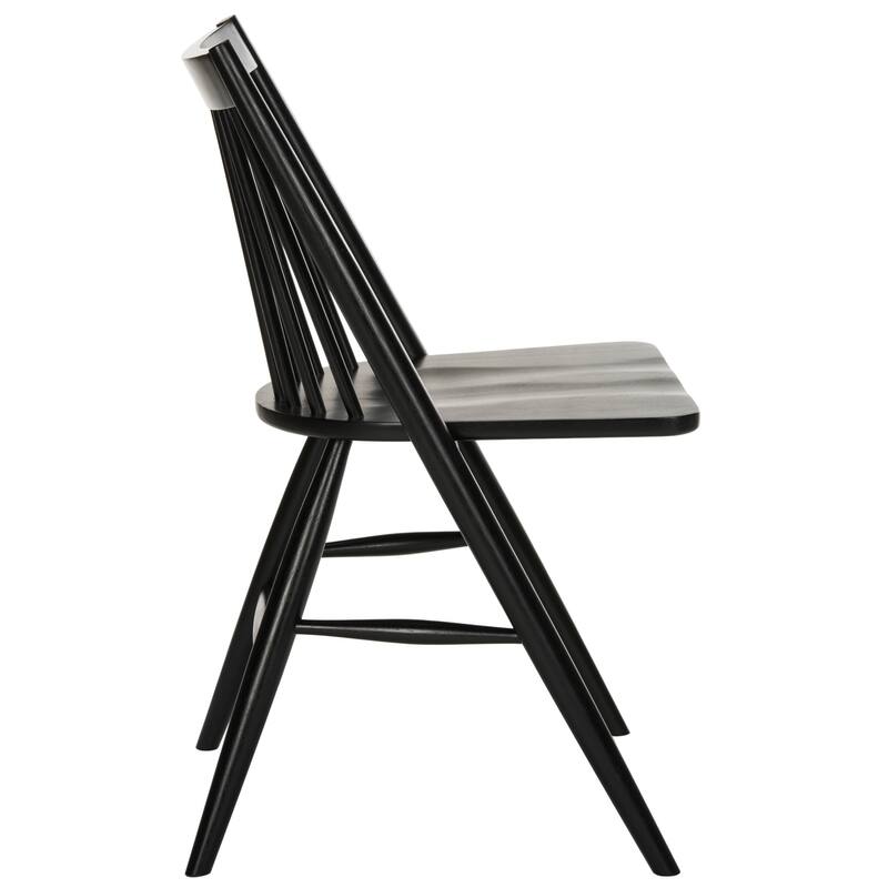 SAFAVIEH Orelia 19 Inch Black Spindle Dining Chair (Set of 2) - 21Wx22Dx34H