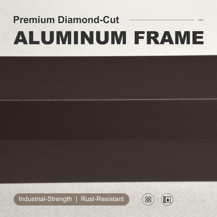 PURPLE LEAF Caesar Enclosed White Outdoor Couch with 9.6" Thick for Yard Porch Deck Patio Conversation Sets