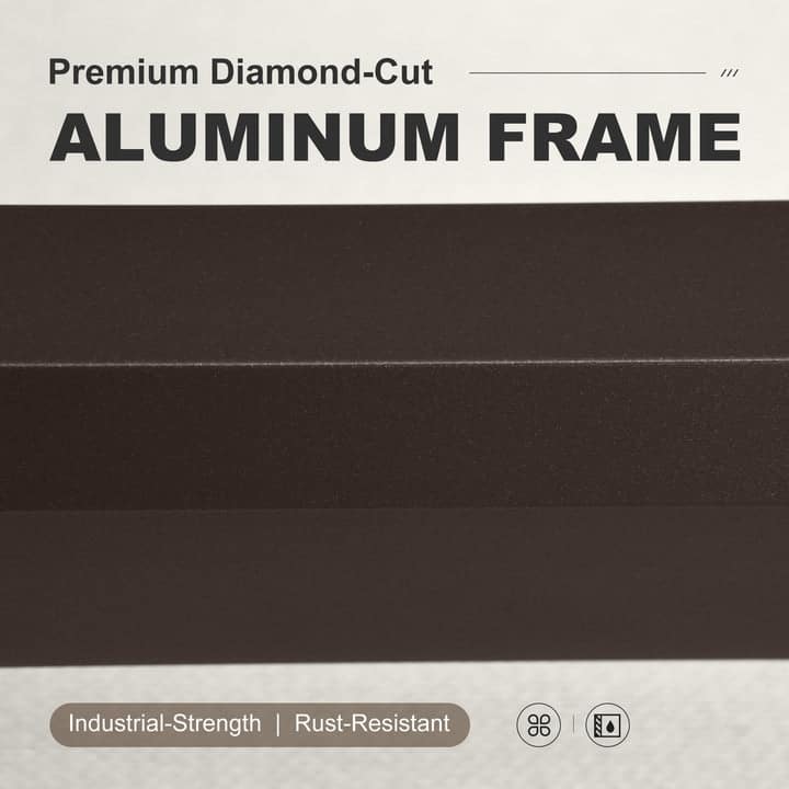 PURPLE LEAF Caesar Outdoor Couch with 9.6" white Thick Cushion and Table for Yard Porch Deck Outdoor Patio Conversation Sets