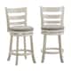 Option Antique White Finish-Grey Linen