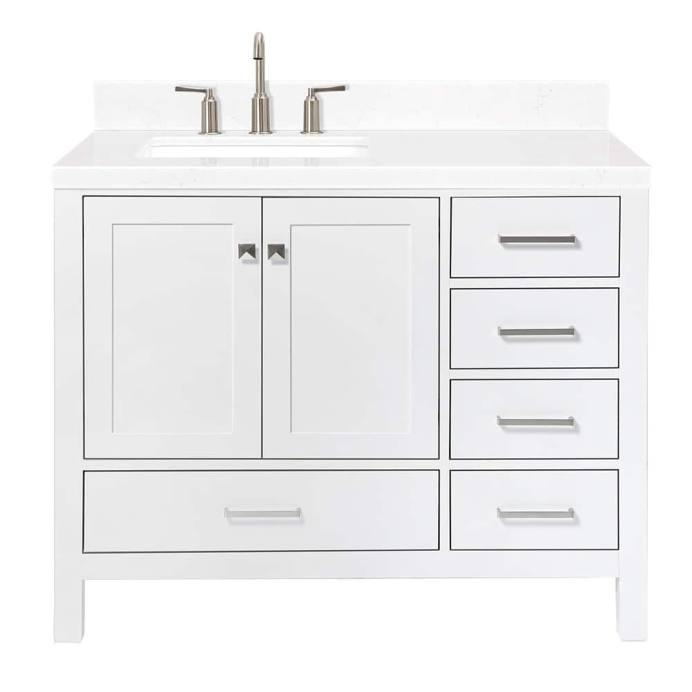 Ariel A042SLCQRVO Cambridge 43" Free Standing Single Basin Vanity Set