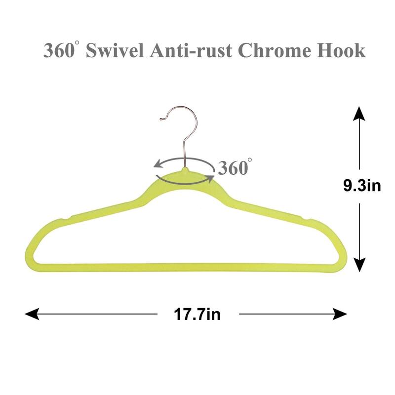 Premium Space Saving Velvet Hangers Holds Up To 10 Lbs, 30/50/60/100 Packs Option, Clothes Hangers