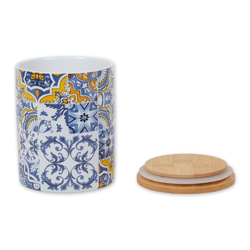 Portuguese Tile Ceramic Canister (Set of 3)