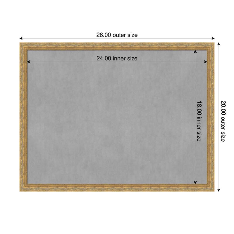 Amanti Art Mila Dark Gold Framed - 26 x 20 in - Mila Dark Gold