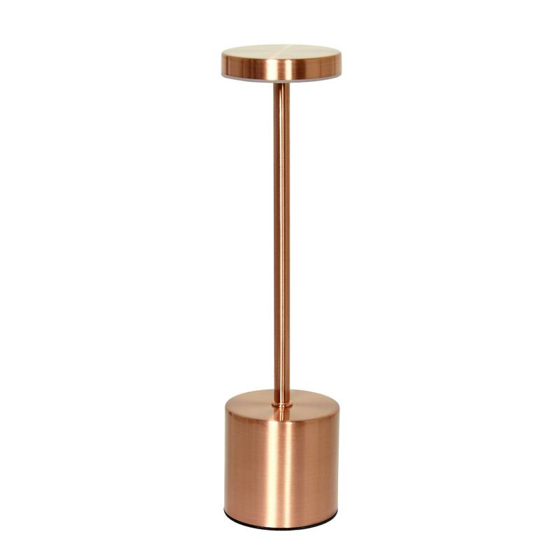 LED Mushroom Disc Desk Lamp with Touch Sensor - 12.75" - Copper Finish