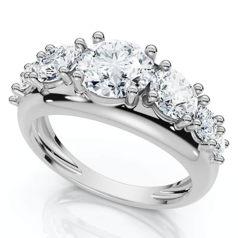 2Ct TW Diamond Anniversary Stackable Wedding Ring Gold Lab Grown
