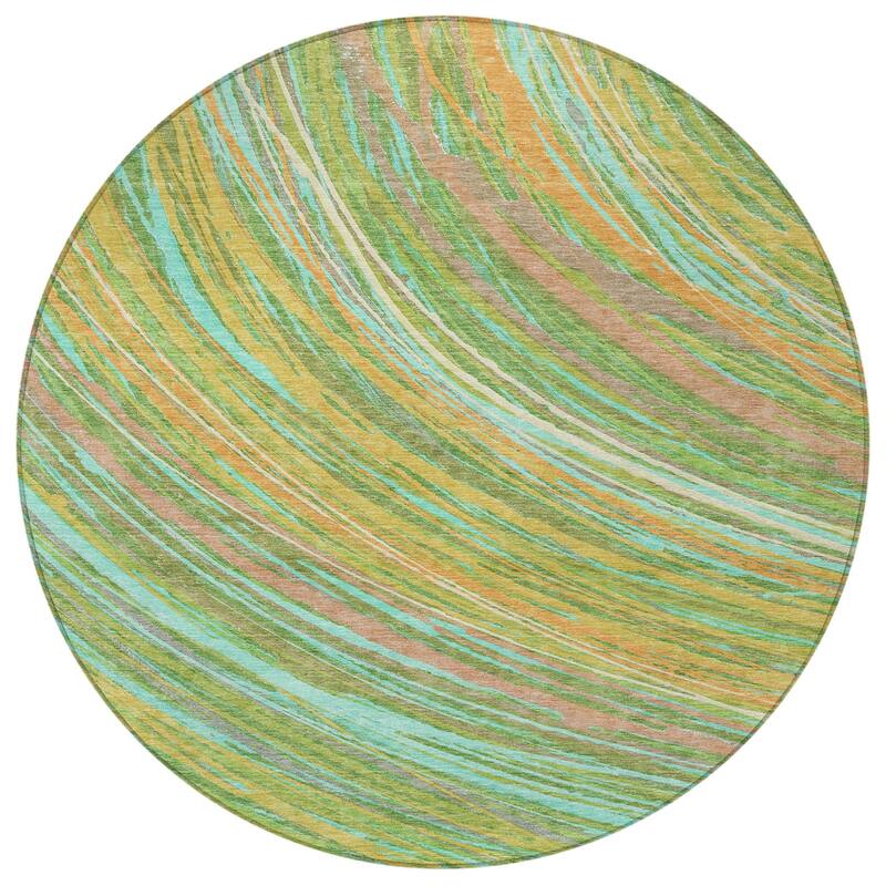 HomeRoots Abstract Transitional Rectangle Outdoor Rug