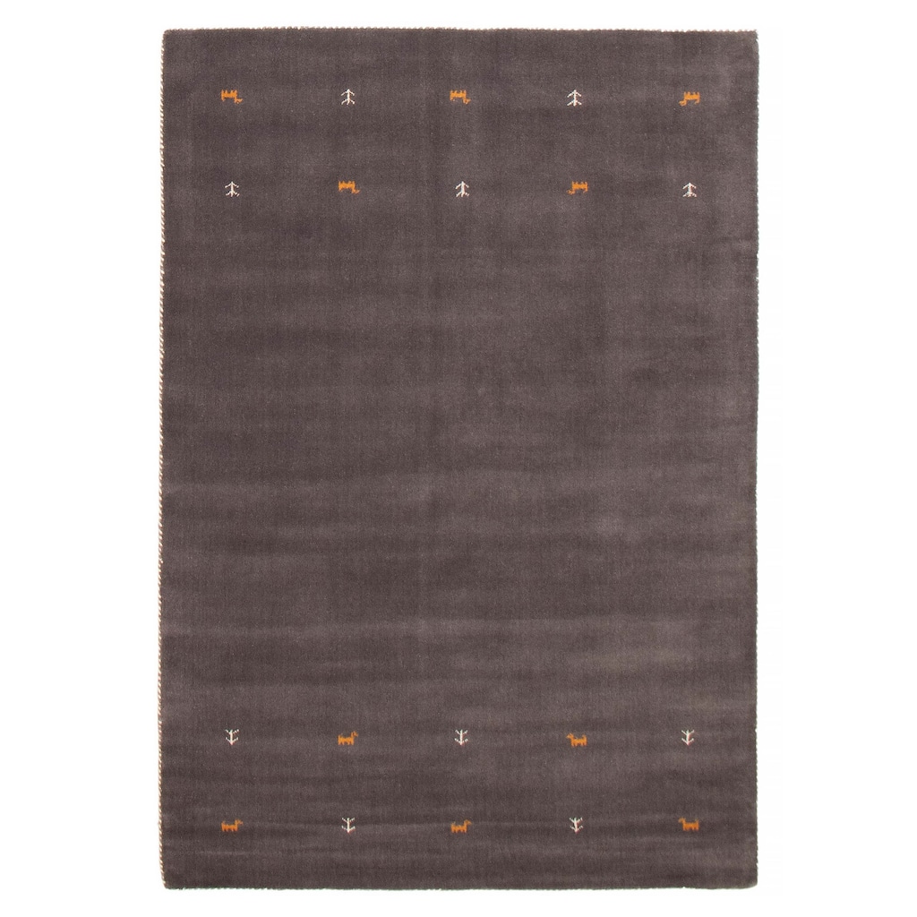 Kashkuli Gabbeh Grey Rug 5'3" x 7'6" - 5'3 x 7'6