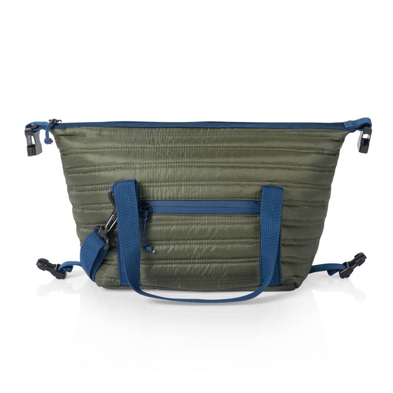 Oniva Midday Quilted Washable Insulated Lunch Bag, (Olive Green) - Green