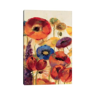 iCanvas "Joyful Garden Panel II" by Silvia Vassileva Canvas Print
