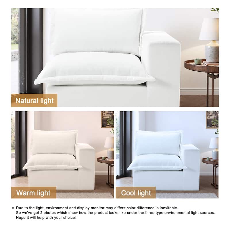 Comfy Cloud Couch Plush Modular Sectional Sofa For Living Room