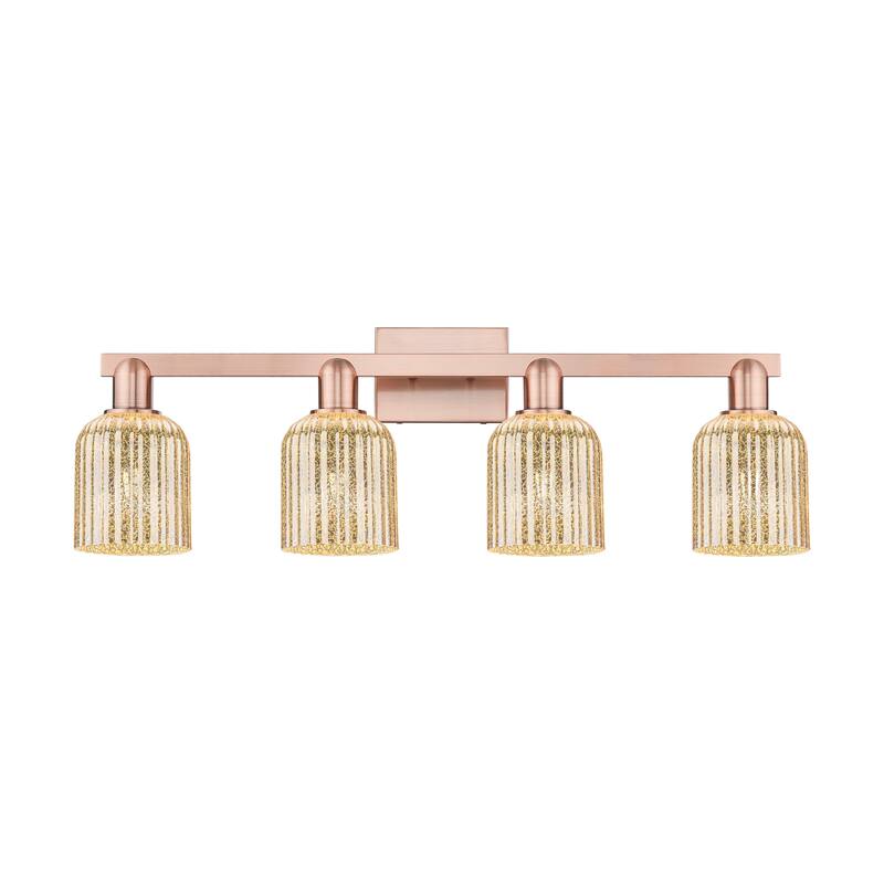 Innovations Lighting Downtown Urban - Bridal Veil - 4 Light 32" Bath Vanity Light