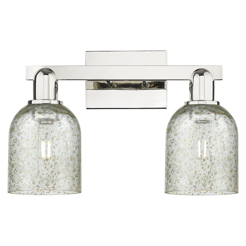 Innovations Lighting 716-2W-11-16 Caledonia Vanity Caledonia 2 Light - Polished Nickel / Mica